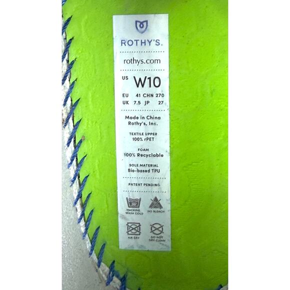 Rothy’s The Lace Up Washable Mesh Sneaker Beige Women’s 10 Casual Comfort - Picture 12 of 12